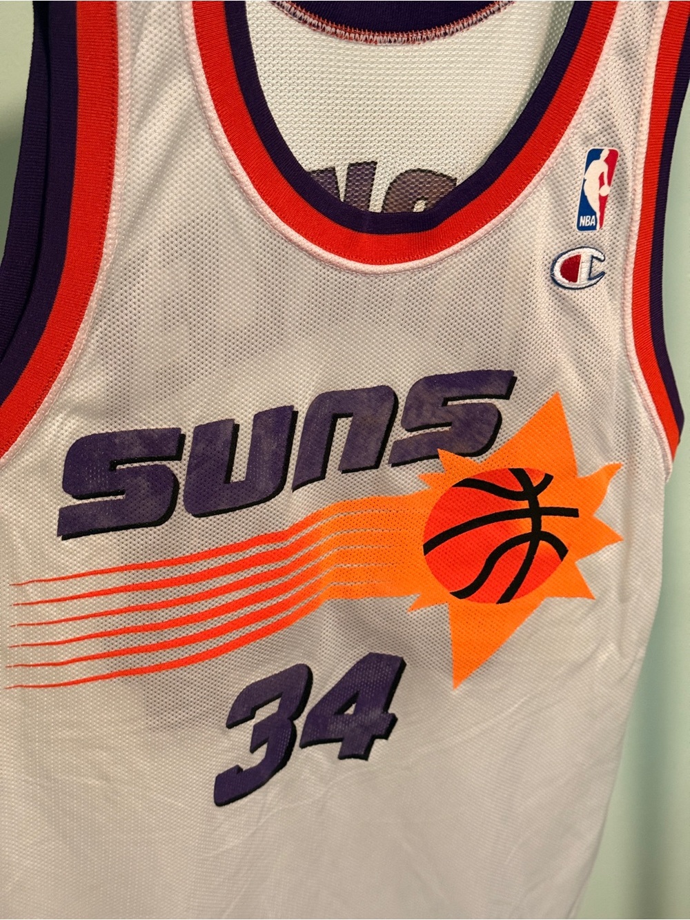 Charles Barkley vintage Orange Suns #34 Basketball Jersey